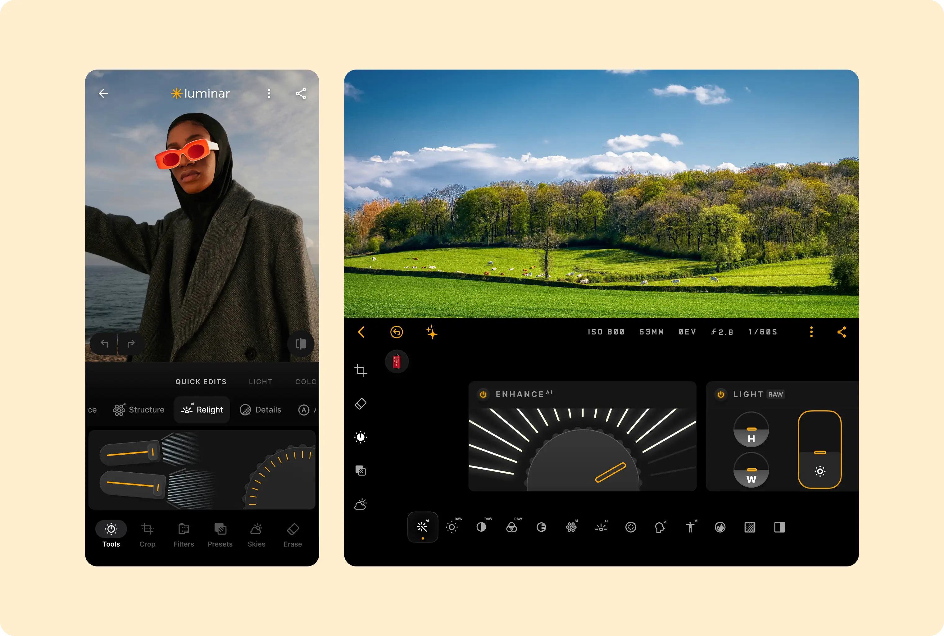 Luminar 适用于各种尺寸的设备