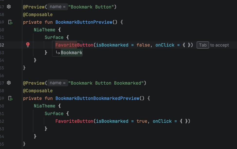 Next Edit Prediction suggesting a code update