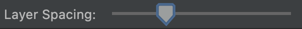 Layout Inspector: Layer Spacing 뷰