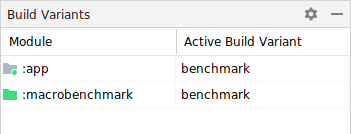 Sélectionner un benchmark
variante