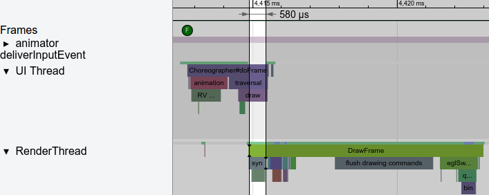 ไฮไลต์ช่วงเวลาที่ชุดข้อความ UI
  นอนหลับ