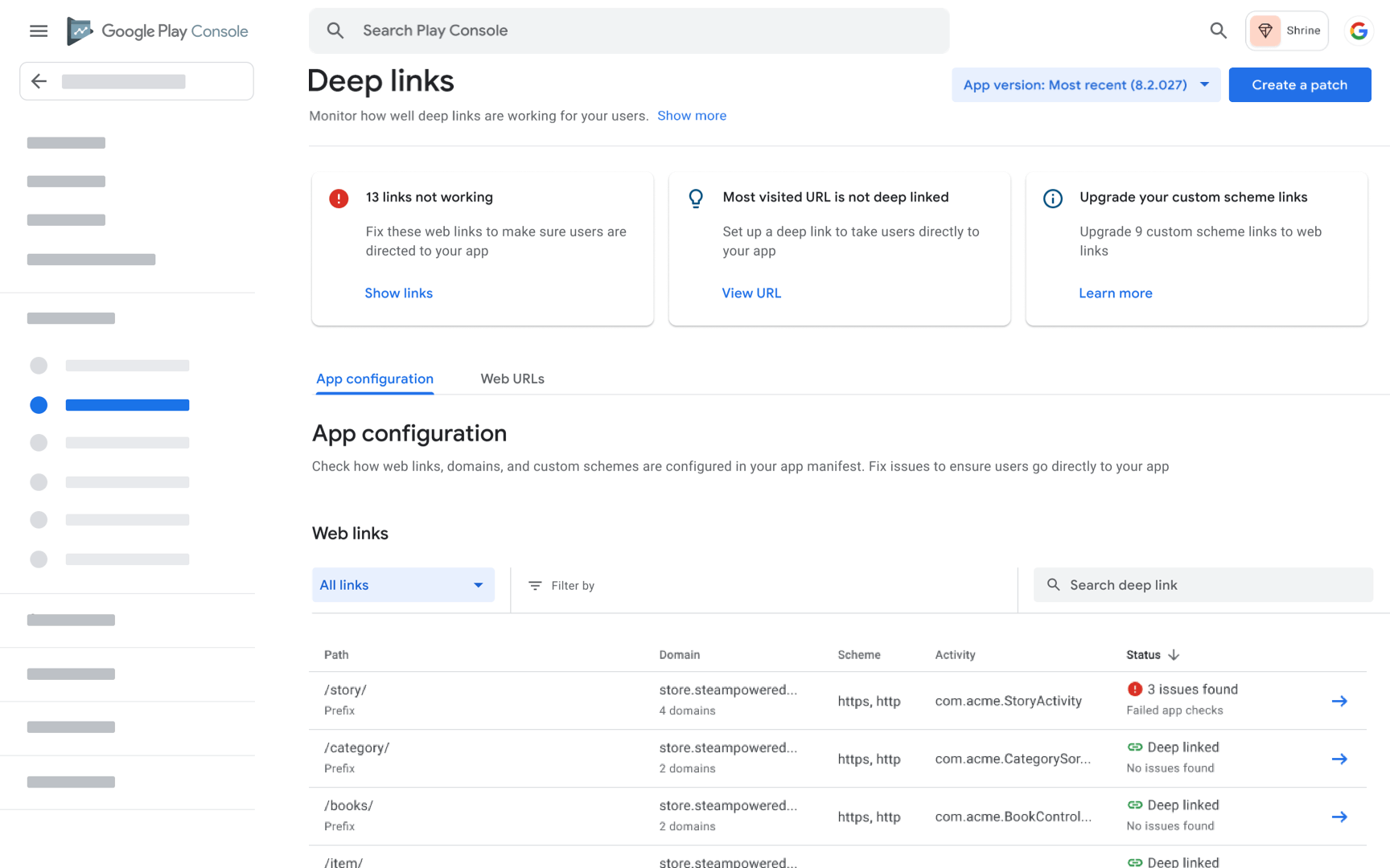 Google Play Console の GIF