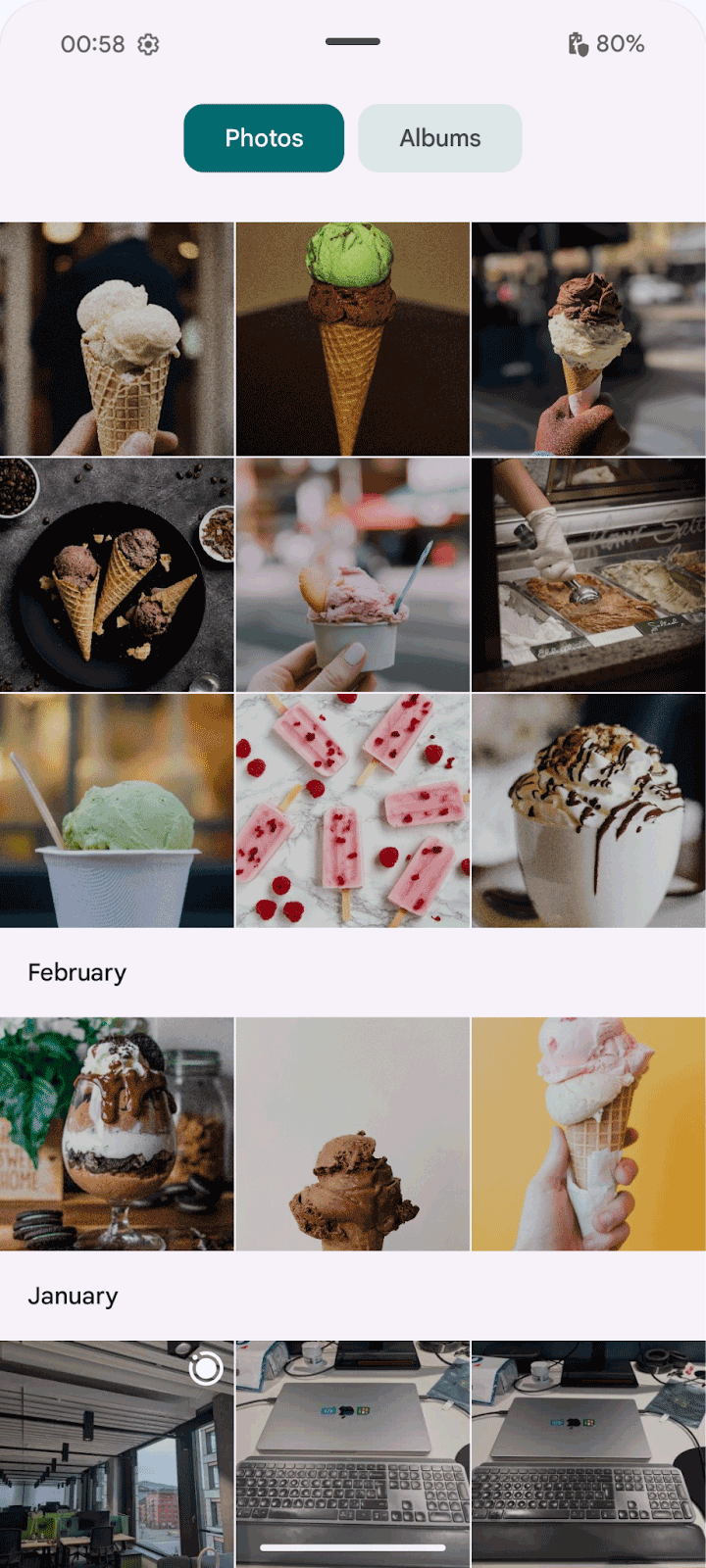 照片选择器屏幕截图