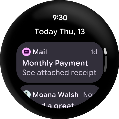 View recent email messages