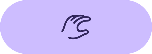 Button gesture hint icon example