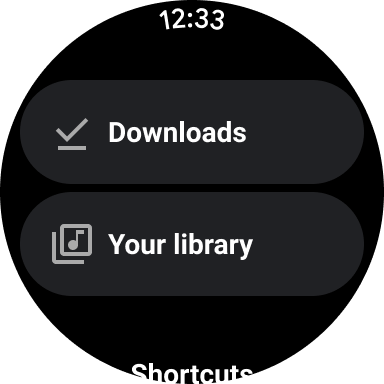 A list of audio libraries includes 'Downloads'